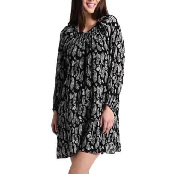 Roller Rabbit Clinton Clemente Dress in Black Paisley Sz XL - Picture 6 of 16